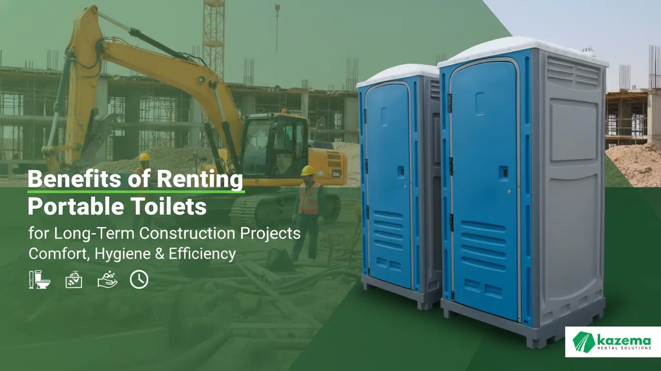 Benefits of Renting Portable Toilets for Long-Term Construction Projects