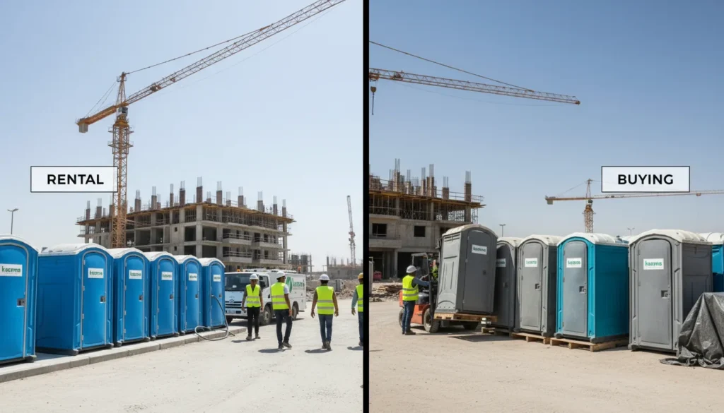 Portable Toilet Rental vs Buying: What’s Better for Construction Companies in the UAE?
