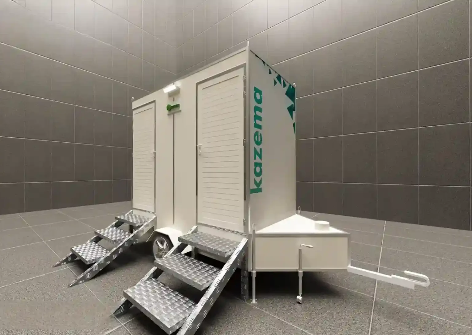 2 Cabin Trailer Portable Toilets